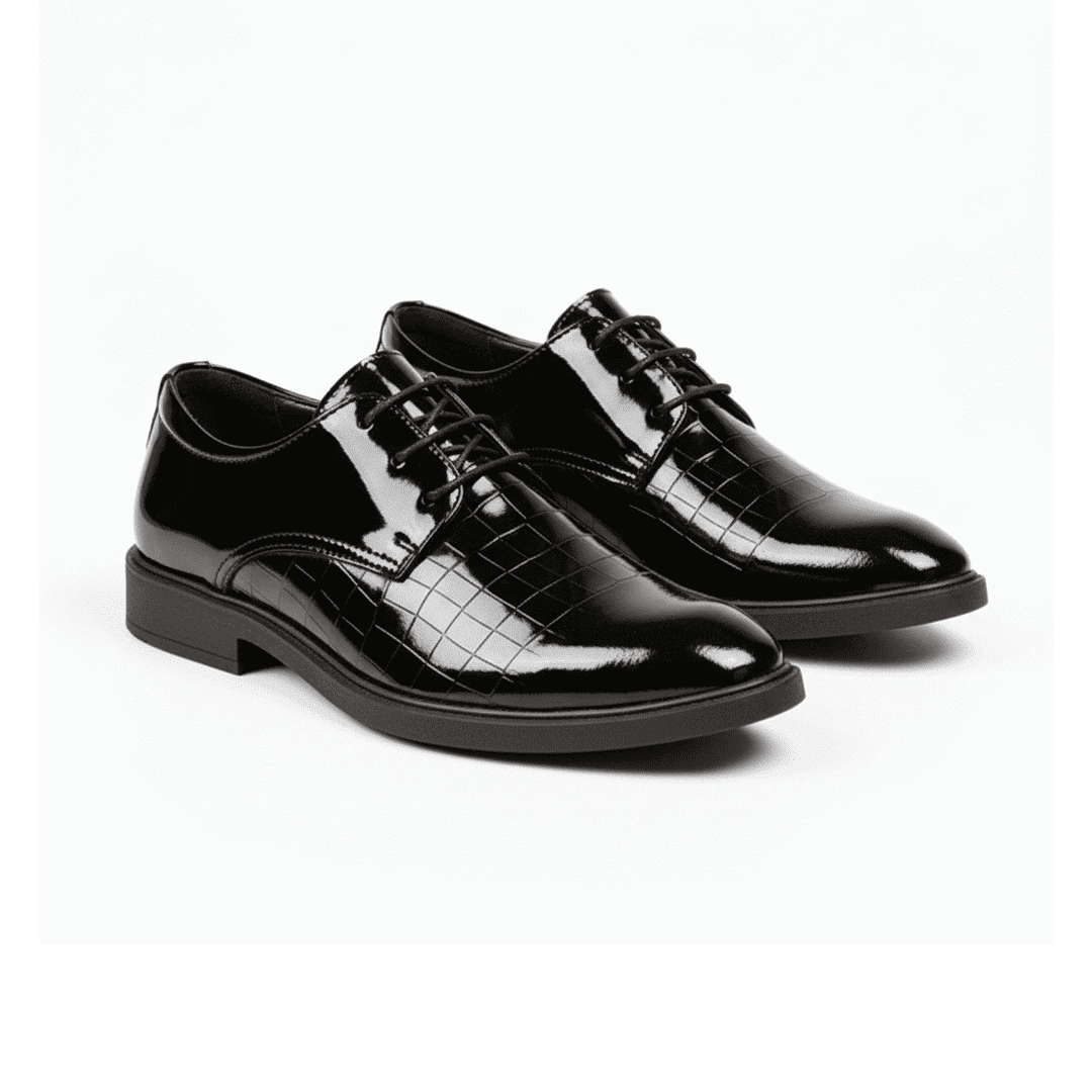 Derbies Classiques en Cuir Noir pour Homme - PRALOS
