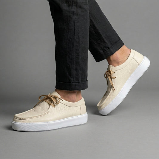 Derby En cuir Grainé