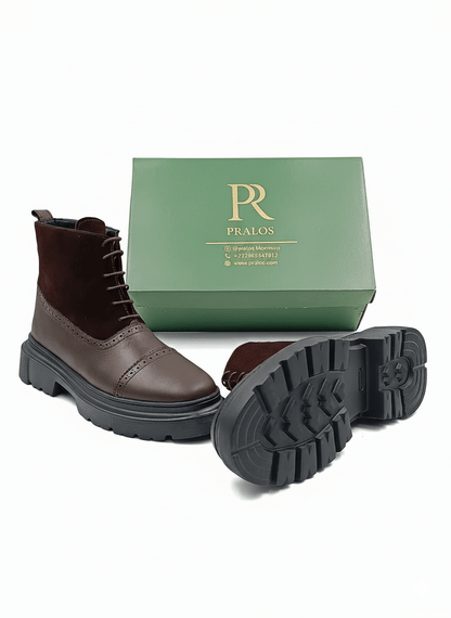 Boots Homme - Semelle Légère Très Confortable En Daim - PRALOS