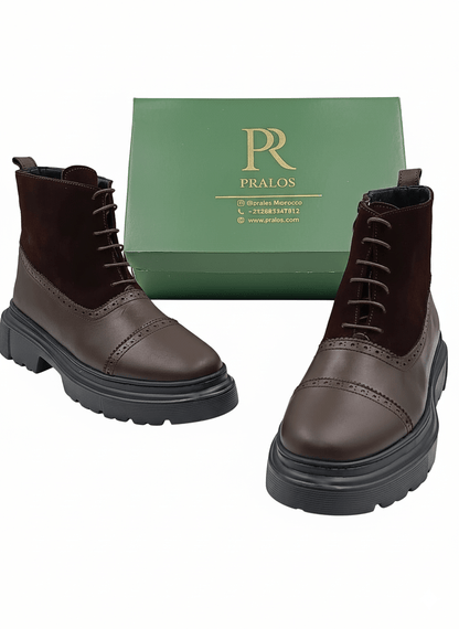 Boots Homme - Semelle Légère Très Confortable En Daim - PRALOS