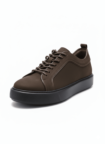 Sneakers Pralos en Cuir - semelle blanche - PRALOS
