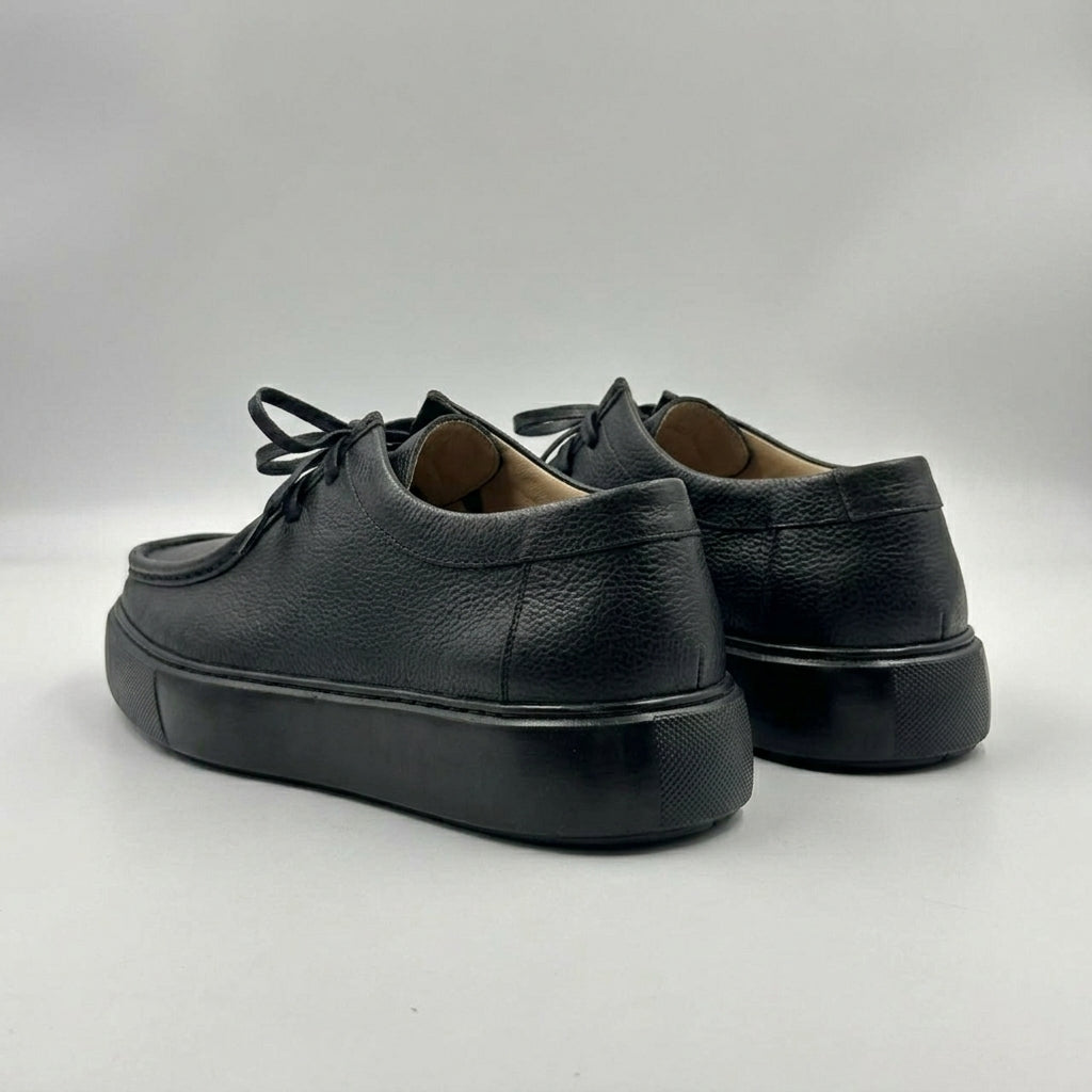 Derby En cuir Grainé