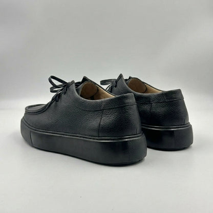Derby En cuir Grainé