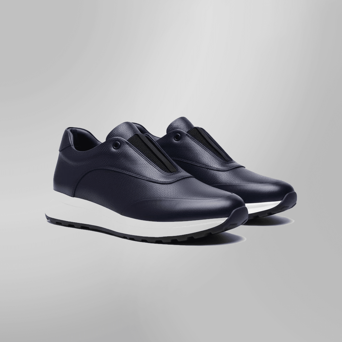 Sneakers en Cuir Grainé - Tres Confortable - PRALOS