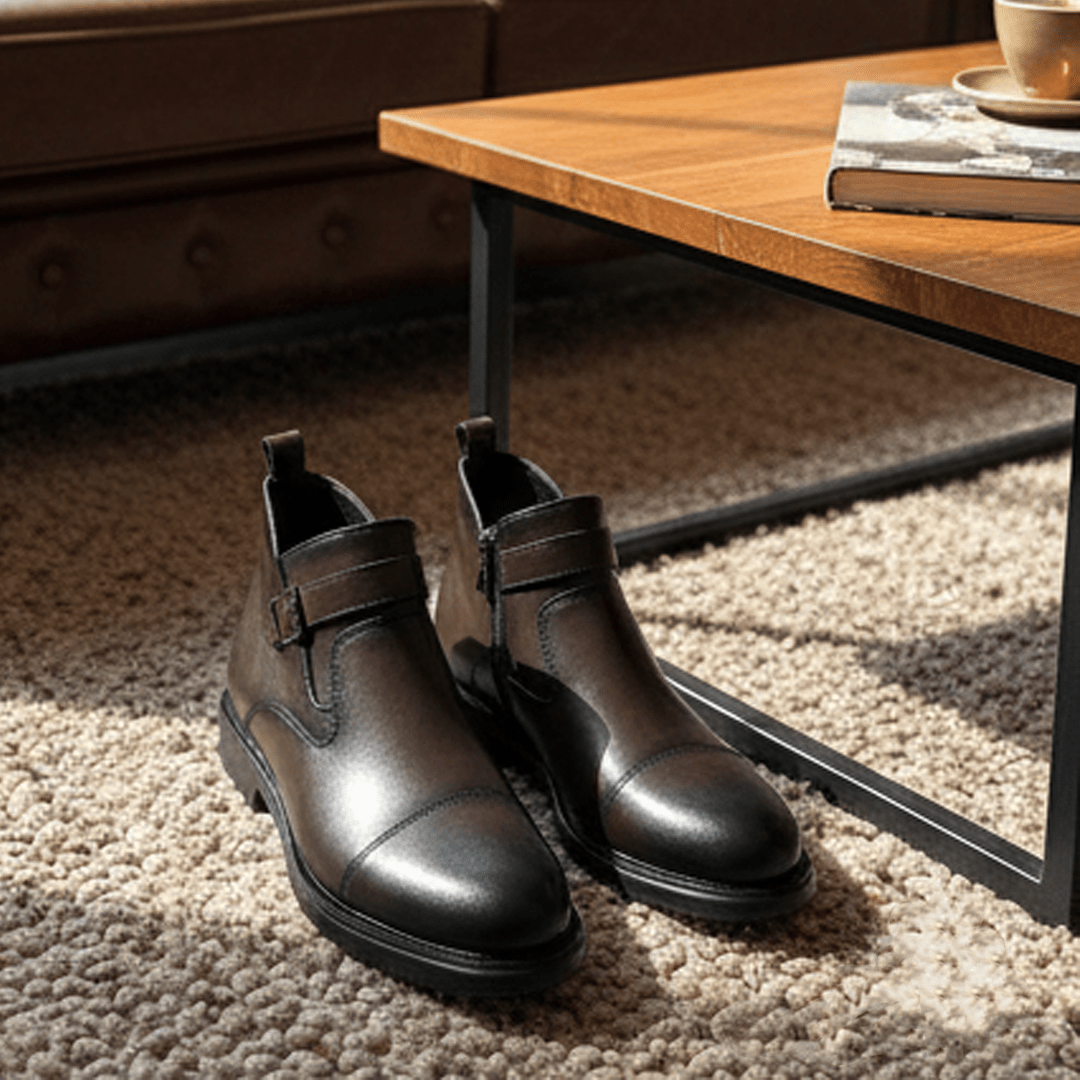 Bottes d'affaires chaudes en cuir - PRALOS