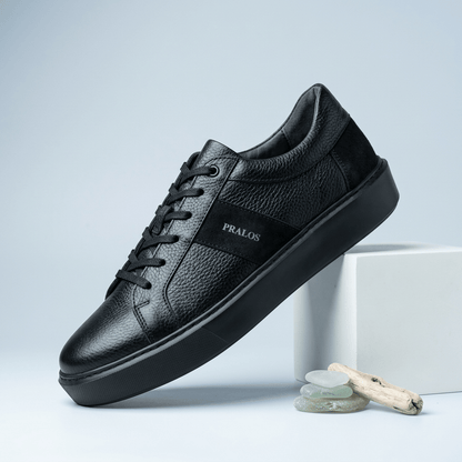 Sneakers en Cuir Grainé - Semelle Légère Confortable - PRALOS