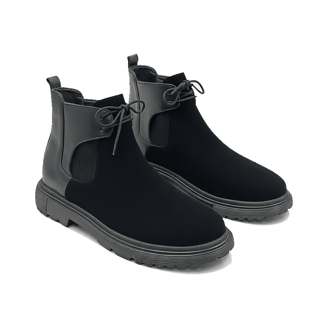 Boots Homme - Semelle Légère Très Confortable En Daim - PRALOS