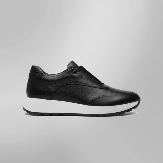 Sneakers en Cuir Grainé - Tres Confortable - PRALOS