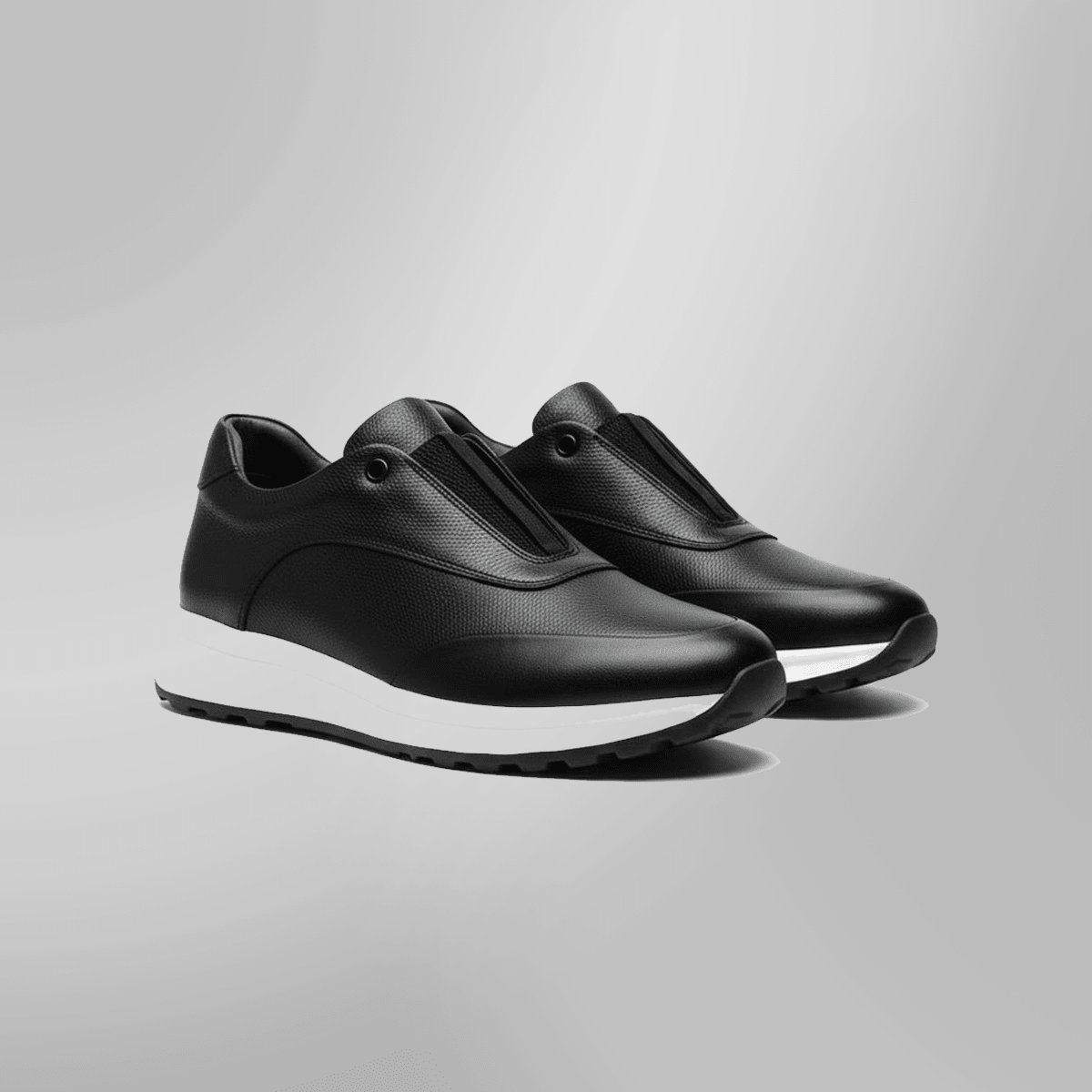 Sneakers en Cuir Grainé - Tres Confortable - PRALOS
