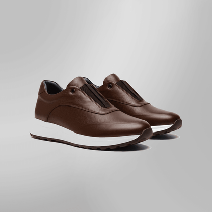 Sneakers en Cuir Grainé - Tres Confortable - PRALOS